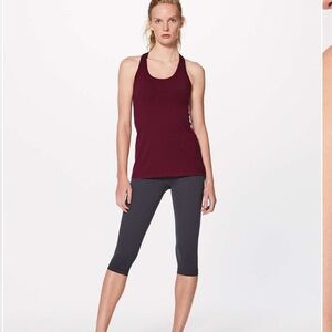 Lululemon Athletica Burgundy Racerback Tank